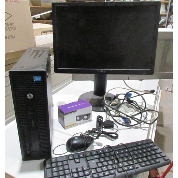 DESKTOP COMP. HP WITH LG 23' MONITOR INCL.