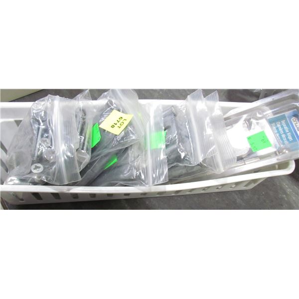 3' BRUSHED CHROME HINGES X7