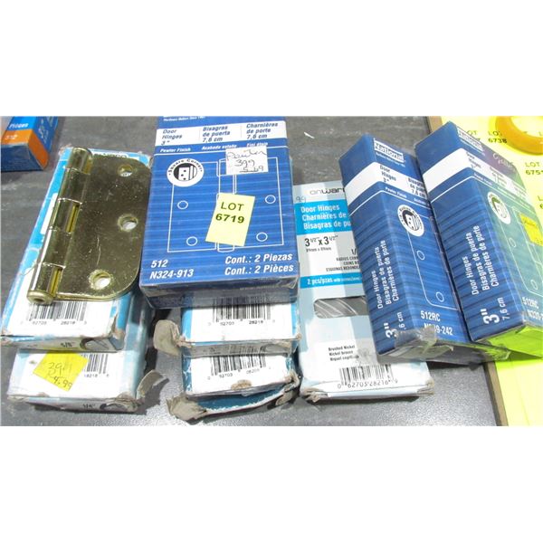 3' HINGES VARIOUS COLOURS