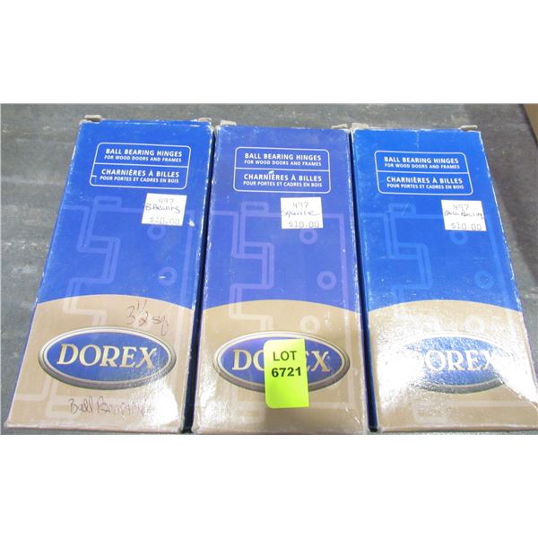 3 PAIRS SN 3 1/2 ' BALL BEARING HINGES