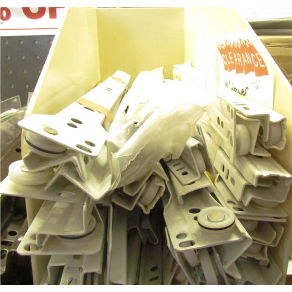 14' DRAWER SLIDES WHITE