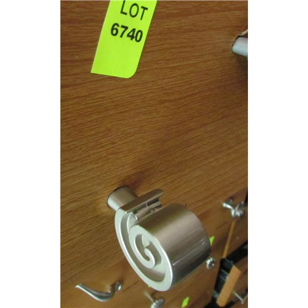 NICKEL CABINET KNOBS SWIRL