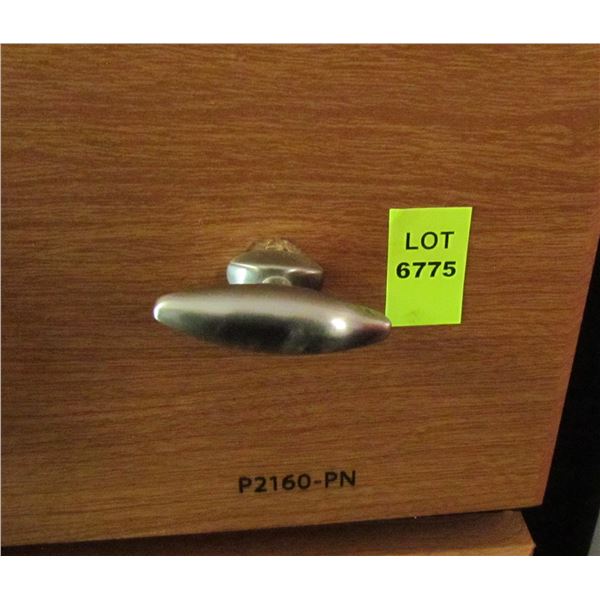 SATIN NICKEL OVAL KNOBS