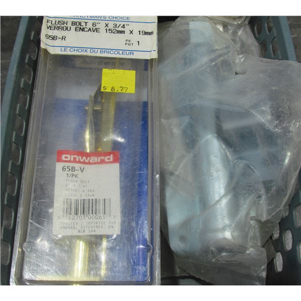 6' FLUSH BOLTS BRASS AND SILVER