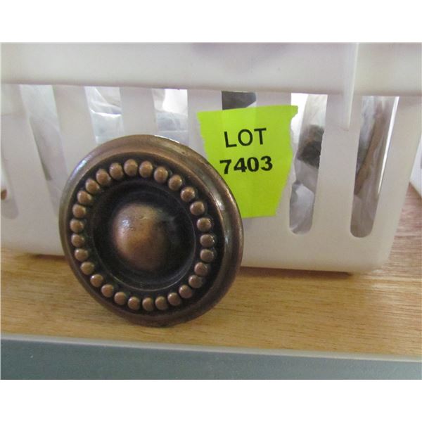 ANTIQUE COPPER KNOBS X7