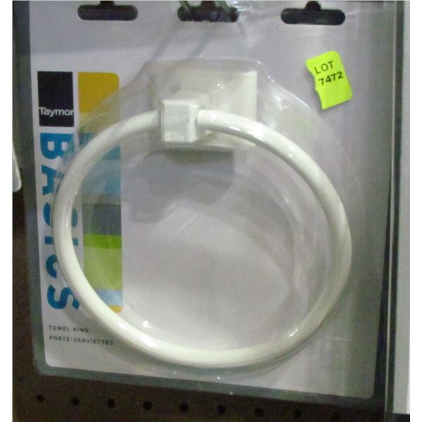 WHITE TOWEL RING