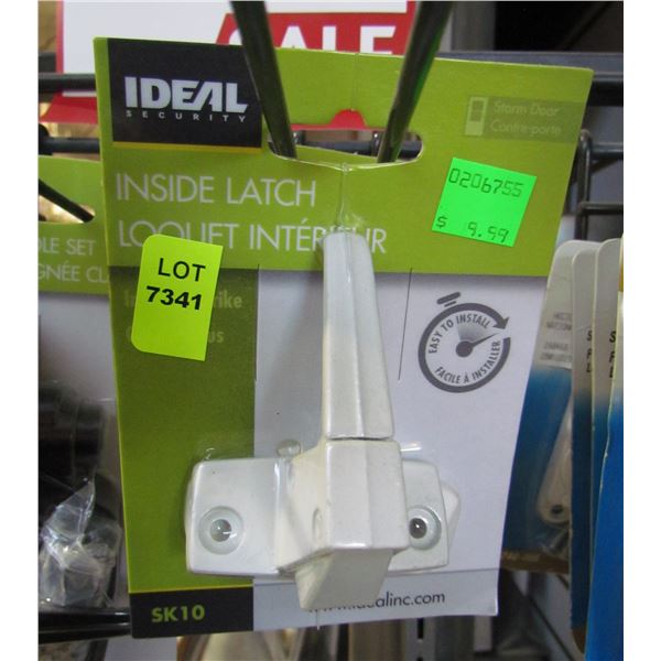 WHITE SCREEN DOOR INSIDE LATCH