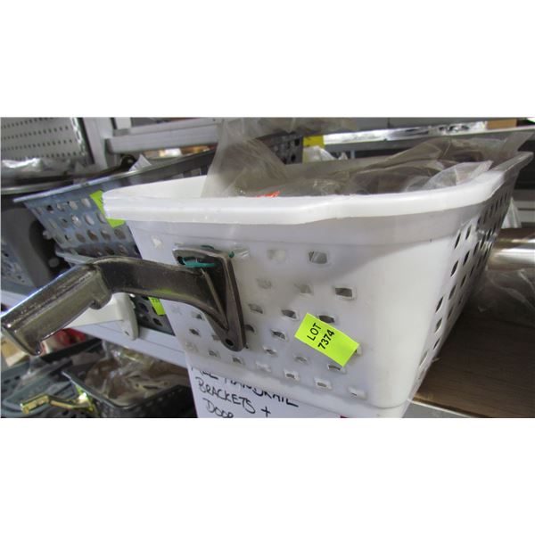 H.D. ANTIQUE NICKEL HANDRAIL BRACKETS