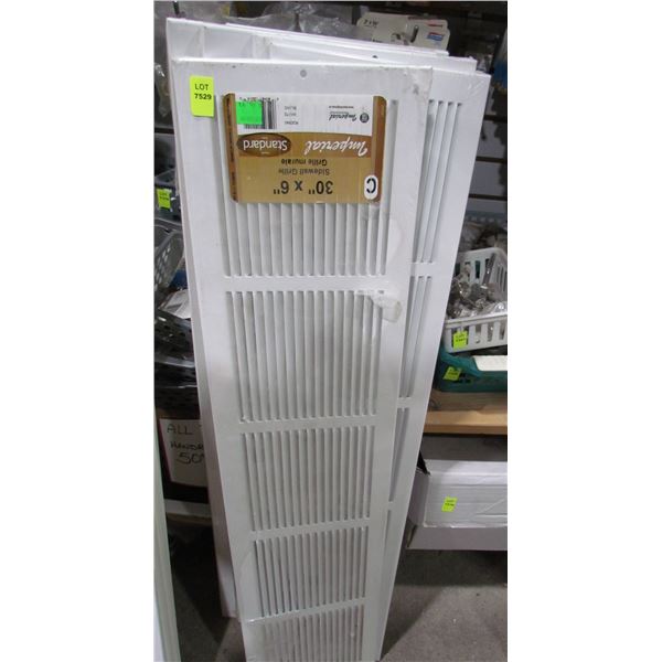 3  30'X6' WALL GRILLES