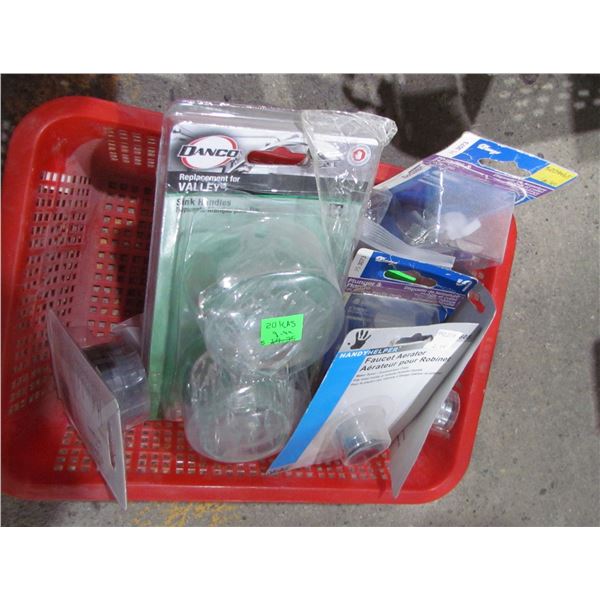 LOT OF ASSORTED PLUMBING ACCESSORIES