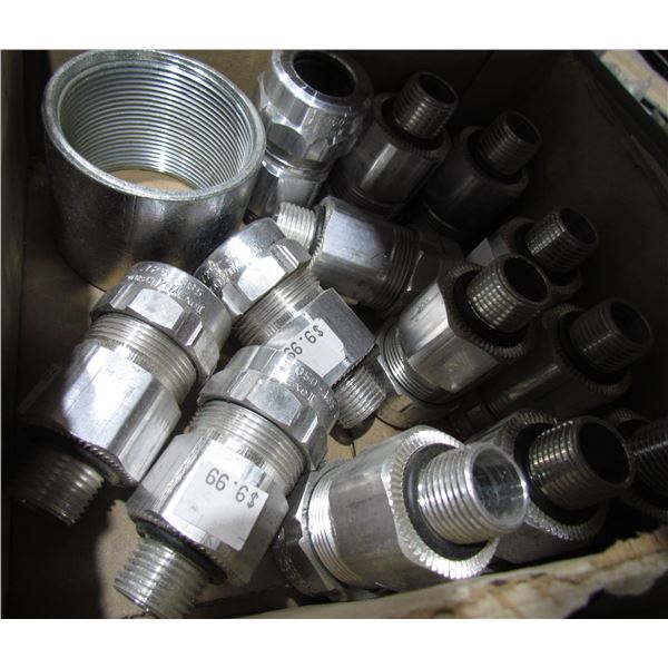 LOT OF 1/2 CABLE FITTINGS
