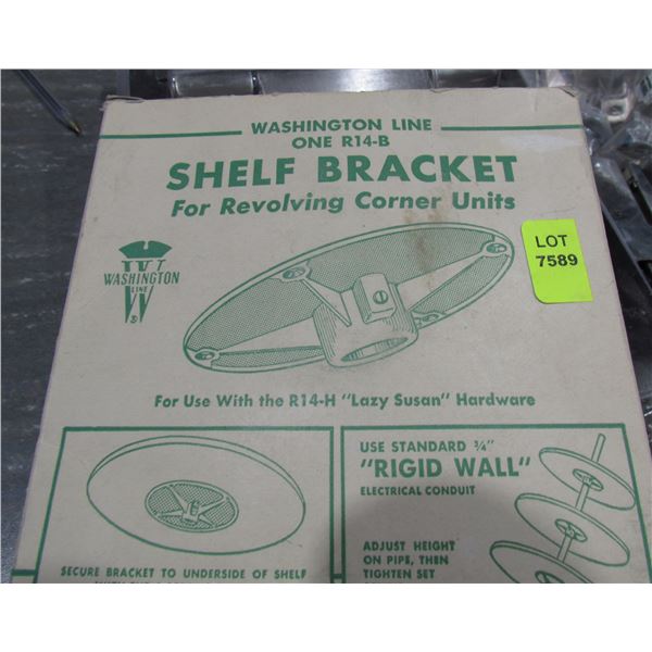 2 LAZY SUSAN SHELF BRACKETS