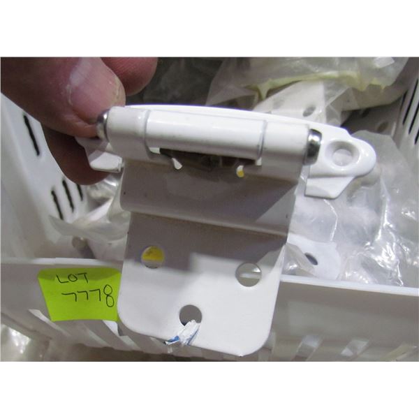 3/8 OVERLAY WHITE HINGES