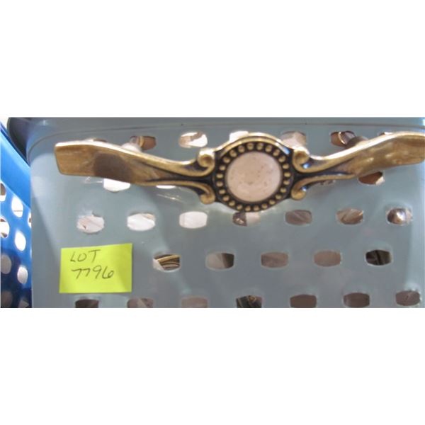 ANTIQUE BRASS AND BONE PULLS SOME KNOBS