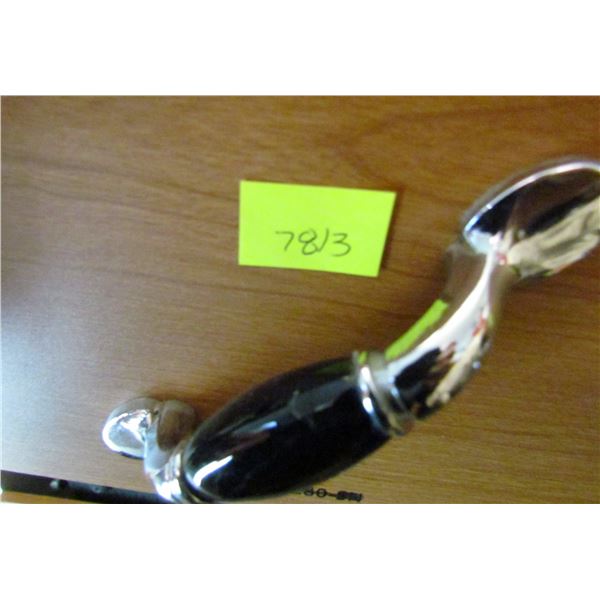 BLACK AND CHROME 3" CABINET PULLS
