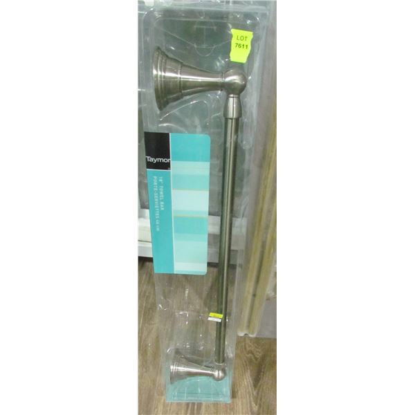 18" SATIN NICKEL TOWEL BAR BELCARRA
