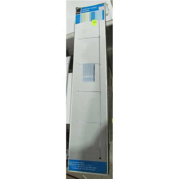 TENSION TOWEL HOLDER ADJUSTABLE 5FEET TO 8 FT 3IN