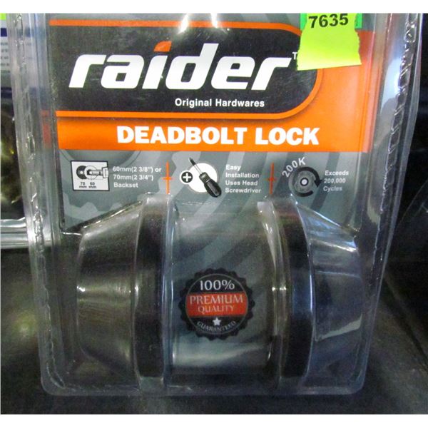 RAIDER BLACK DEAD BOLT