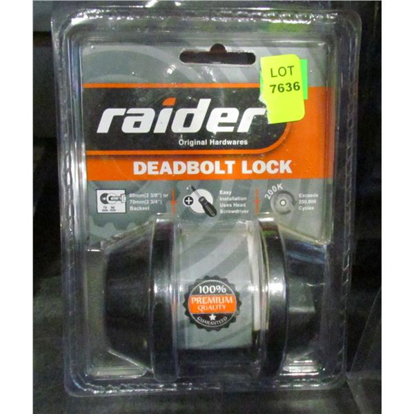 RAIDER BLACK DEAD BOLT