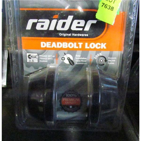 RAIDER BLACK DEAD BOLT
