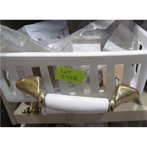 WHITE WITH BRASS PULLS 3