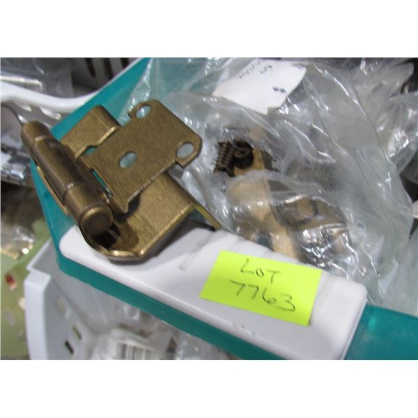 ANTIQUE BRASS OVERLAY WRAP AROUND HINGES