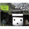 Image 1 : BRUSH NICKEL3/8 OVERLAY HINGES