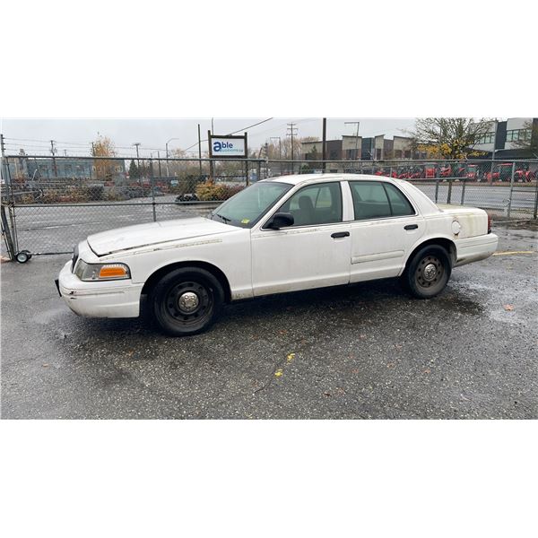 2006 FORD CROWN VICTORIA 4 DOOR SEDAN WHITE VIN 2FAHP71W36X127206,