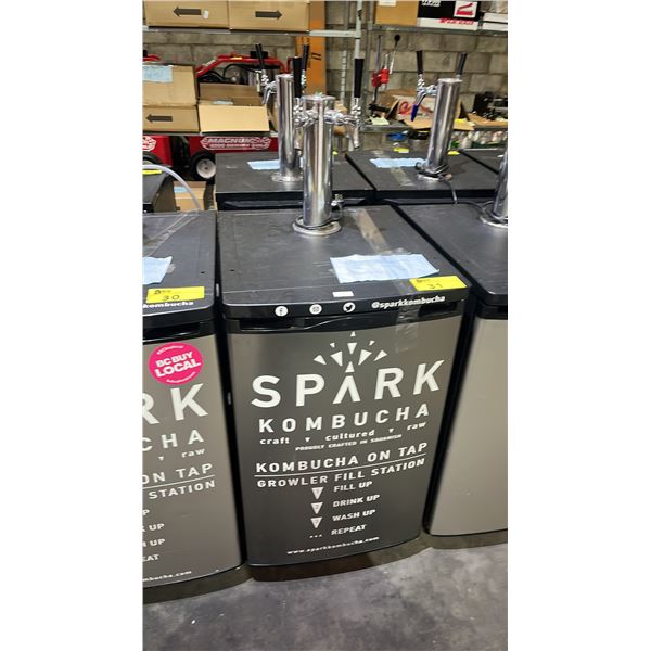 DANBY PORTABLE 2-TAP TOWER KEGERATOR WITH CONTENTS SET-UP FOR BALL LOCK CORNELIUS KEGS