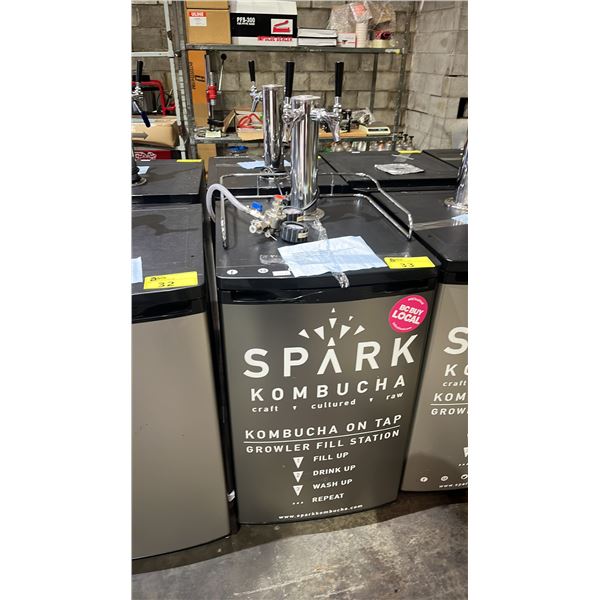 DANBY PORTABLE 2-TAP TOWER KEGERATOR WITH CONTENTS SET-UP FOR BALL LOCK CORNELIUS KEGS