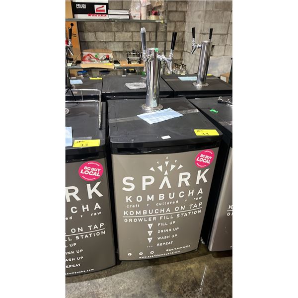 DANBY PORTABLE 2-TAP TOWER KEGERATOR WITH CONTENTS SET-UP FOR BALL LOCK CORNELIUS KEGS