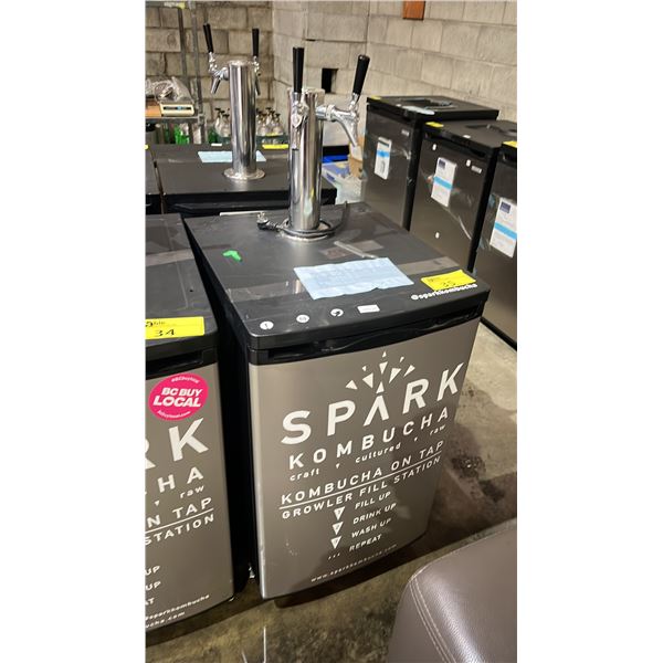 DANBY PORTABLE 2-TAP TOWER KEGERATOR WITH CONTENTS SET-UP FOR BALL LOCK CORNELIUS KEGS