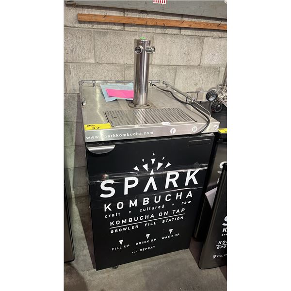 TRUE PORTABLE 2-TAP KEGERATOR WITH CONTENTS