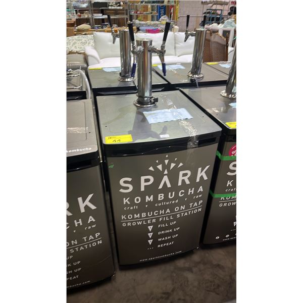 DANBY PORTABLE 2-TAP TOWER KEGERATOR WITH CONTENTS SET-UP FOR BALL LOCK CORNELIUS KEGS