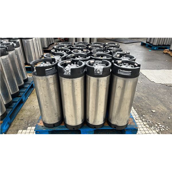 PALLET OF 20 CORNELIUS SUPER CHAMPION 5 GAL 19L 130PSI BALL-LOCK KEGS