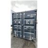 Image 2 : 20FT DARK GREY SHIPPING CONTAINER WITH FRONT DOUBLE CAM LOCK DOOR 8'6" X 8' X 20' XHCU282221