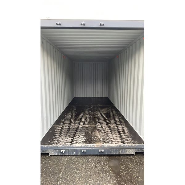 20FT DARK GREY SHIPPING CONTAINER WITH FRONT DOUBLE CAM LOCK DOOR