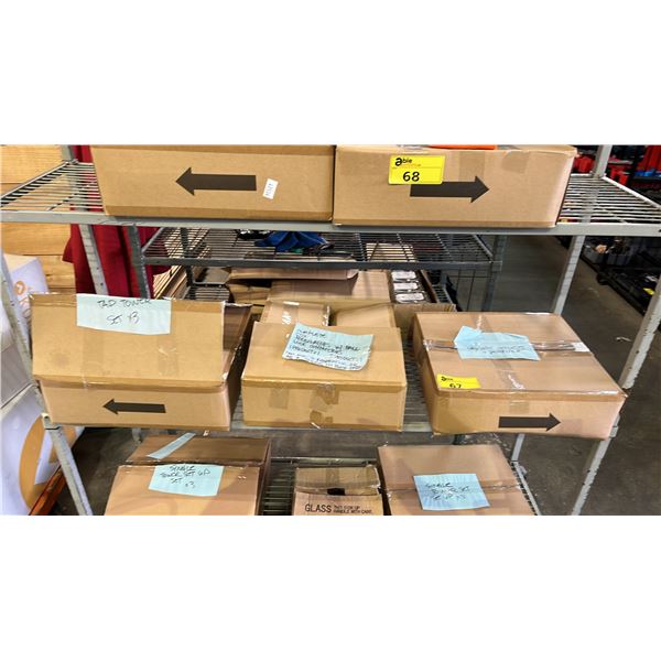 SHELF OF SINGLE TAP TOWERS & REGULATOR GAUGES FOR KEGERATORS