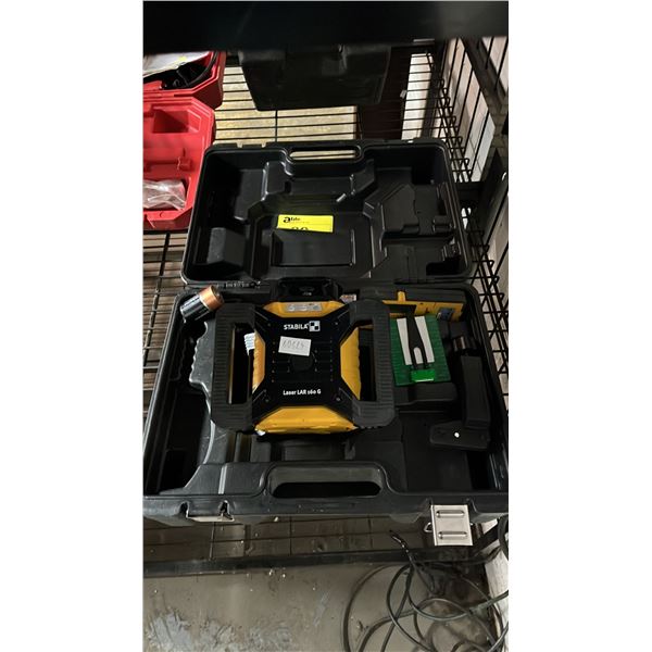 STABILA LASER LAR 160 G ROTARY LASER LEVEL WITH RECEIVER IN A HARD TRANSPORT CASE