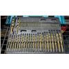 Image 2 : DRILL BIT SET IN A HARD TRANSPORT CASE *SOME PIECES MISSING*