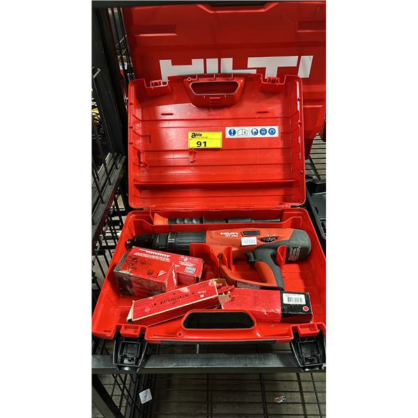 HILTI DX 460 POWDER ACTUATED FASTENER IN A HARD TRANSPORT CASE
