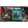 Image 1 : DEWALT CORDLESS FRAMING NAILER IN A HARD TRANSPORT CASE *NO BATTERY* & A ELECTRIC MAKITA