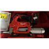 Image 2 : MILWAUKEE CORDLESS TWO SPEED GREASE GUN WITH BATTERY IN A HARD TRANSPORT CASE *NO CHARGER*
