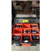 Image 1 : PLASTIC PARTS ORGANIZER WITH ASSORTED CIRCUIT BREAKERS
