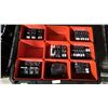 Image 2 : PLASTIC PARTS ORGANIZER WITH ASSORTED CIRCUIT BREAKERS