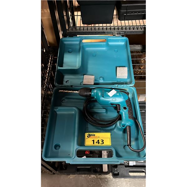 MAKITA ELECTRIC DRILL IN A HARD TRANSPORT CASE
