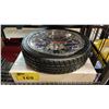 Image 1 : 245/40Z R18 BATTERY OPERATED TIRE WALL CLOCK WITH HAPPY RETIREMENT PLAQUE