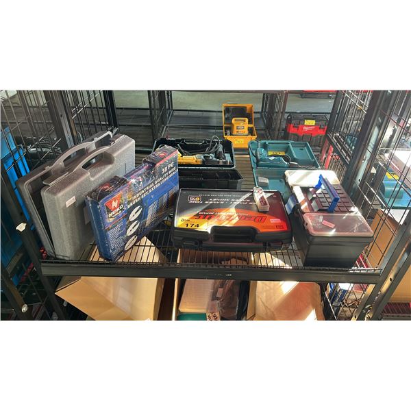 NEIKO TOOLS 38 PC INDUSTRIAL EXTRA LONG REACH QUALITY WIRE BRUSH SET IN A HARD TRANSPORT CASE,