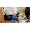 Image 1 : 4 TOTES OF ASSORTED LIQUID LINES/TUBING, C02 MANIFOLDS, DRIP TRAYS & MORE