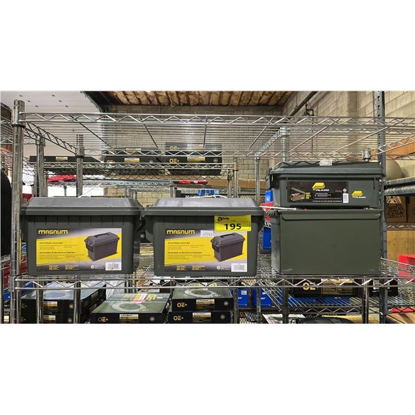 4 ASSORTED AMMO CASES - MAGNUM, PLANO & MORE